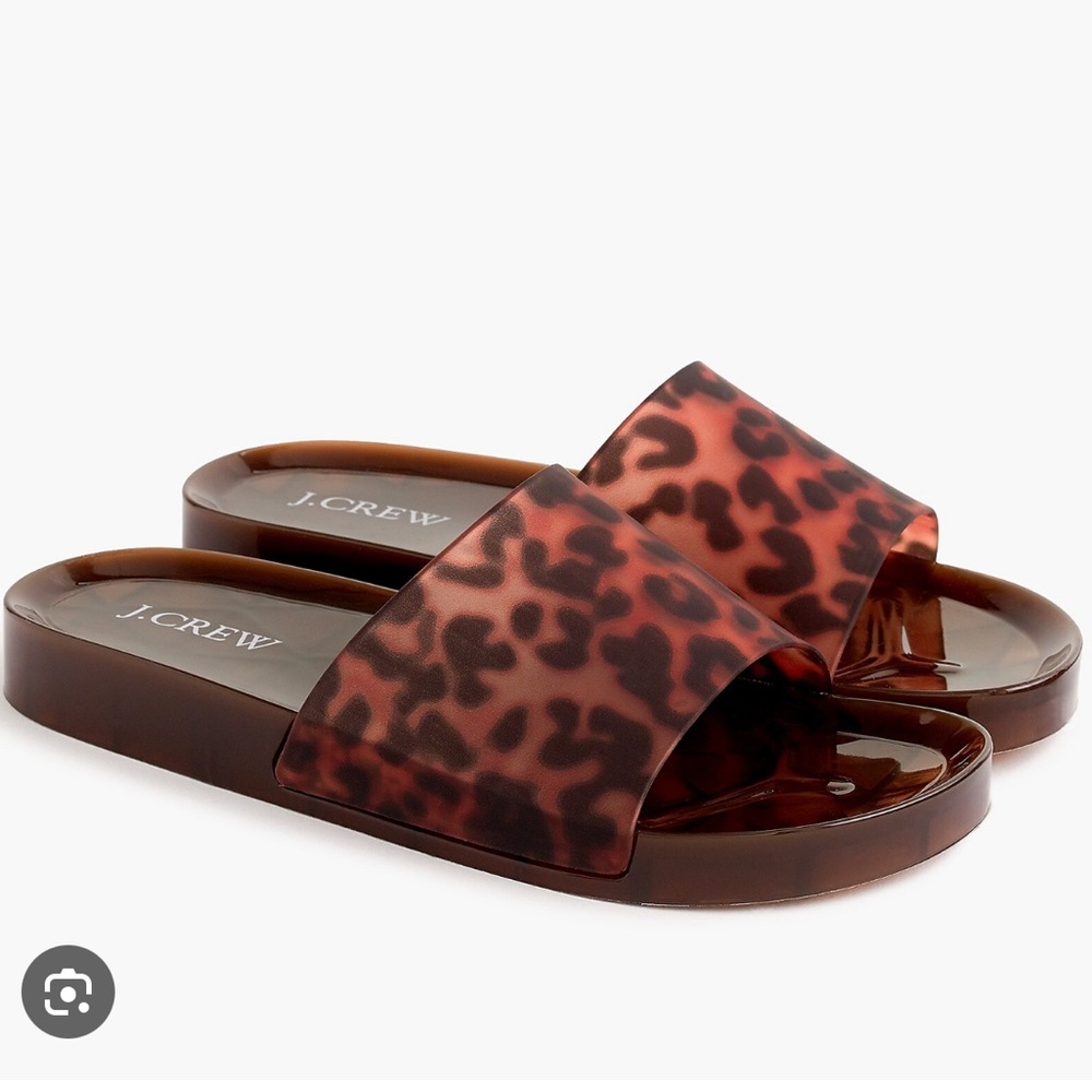 J. Crew Tortoise Slide Sandals